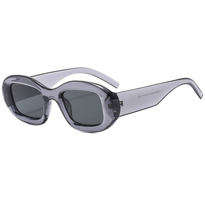 Dame Modisk solbrille med myk, buet ramme Skanto