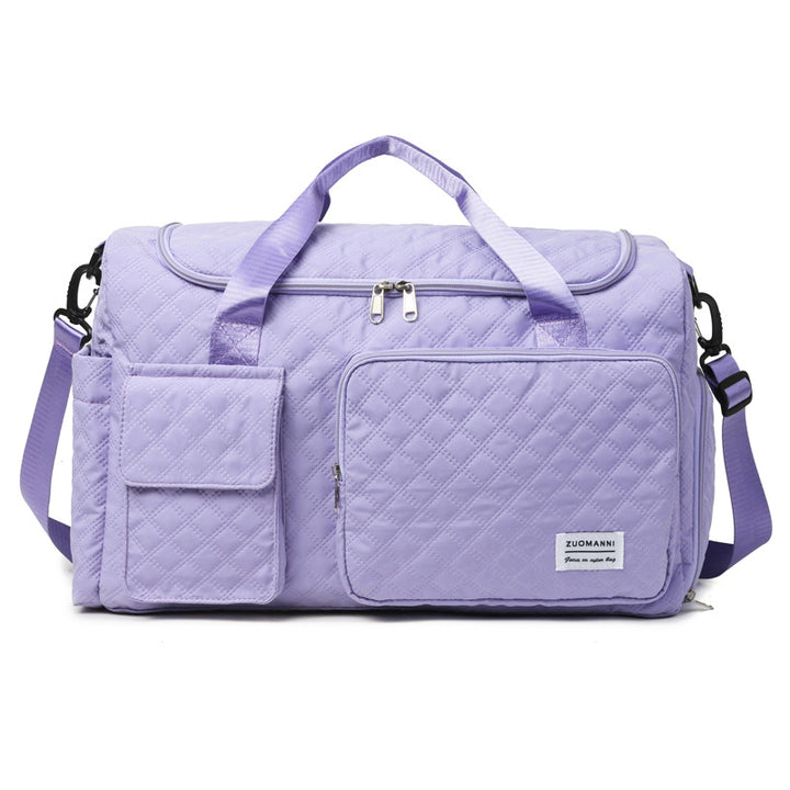 Romslig sports-duffelbag med strukturert overflate Skanto