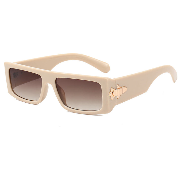 Dame moteriktig oversized solbrille med innovativt design Skanto