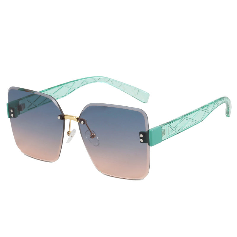 Damer oversized kvadratisk solbrille med moderne dekor Skanto