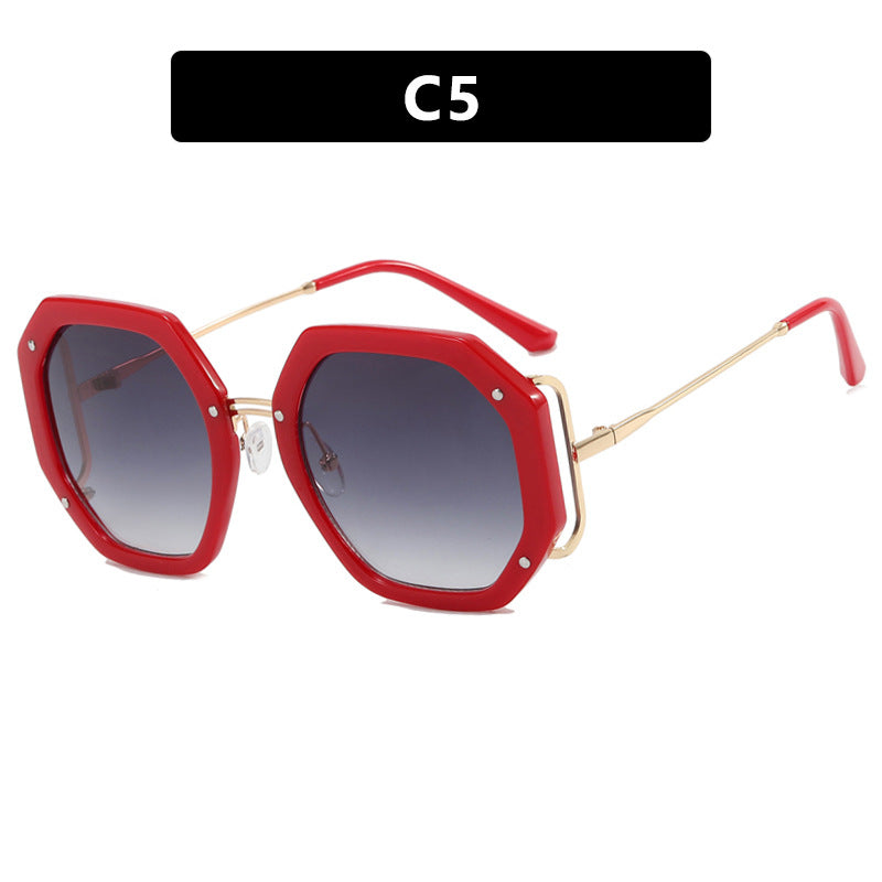 Women's stylish octagonal sunglasses with UV protection and elegant frame Skanto
