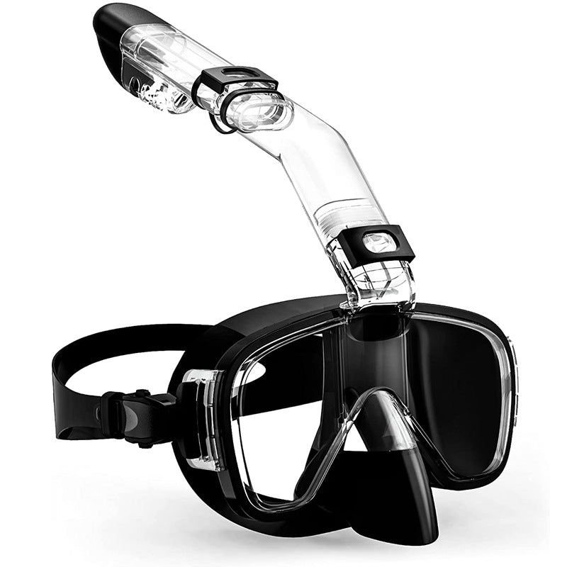 Snorkelmaske med integrert svømmebrille Skanto