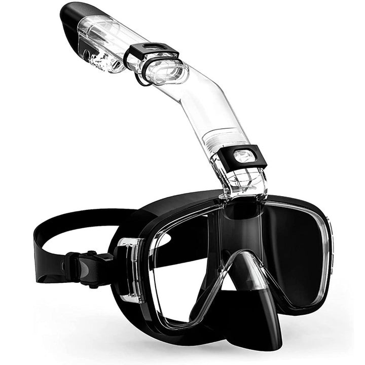 Snorkelmaske med integrert svømmebrille Skanto