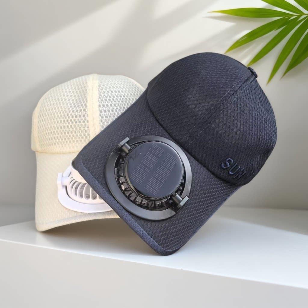 Ventilert baseball caps med avtakbar oppladbar vifte Skanto