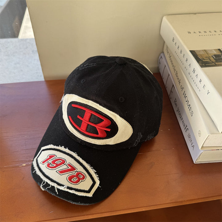 Herre Slitt Vintage Grafisk Baseball Cap Skanto