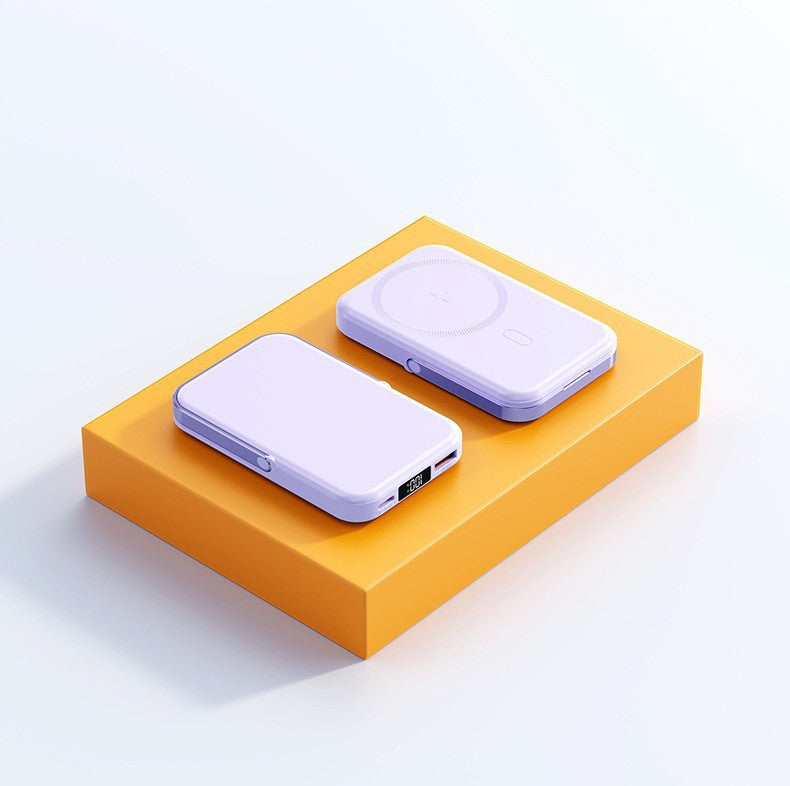 Bærbar trådløs powerbank med magnetfunksjon og digital skjerm Skanto