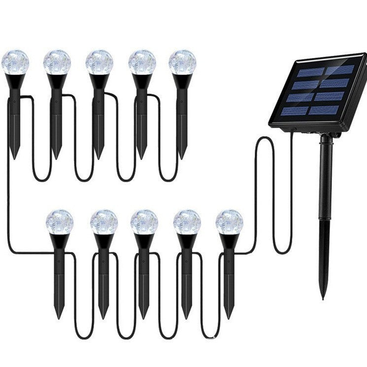 Crescent Moon Solarbelysning Hagespyd med Teksturert Akryl Diffusor og Varm Hvit LED Skanto