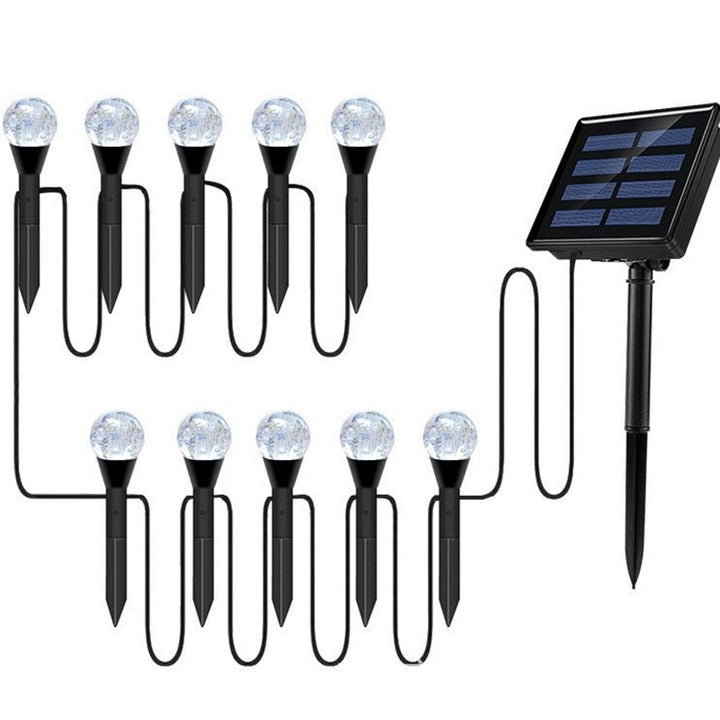 Crescent Moon Solar Garden Stake Lights Skanto