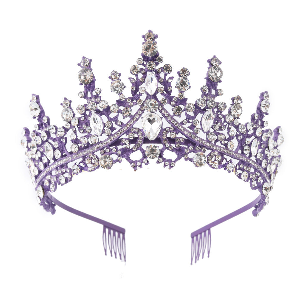 Dame Strass Tiara med glitrende edelstener Skanto