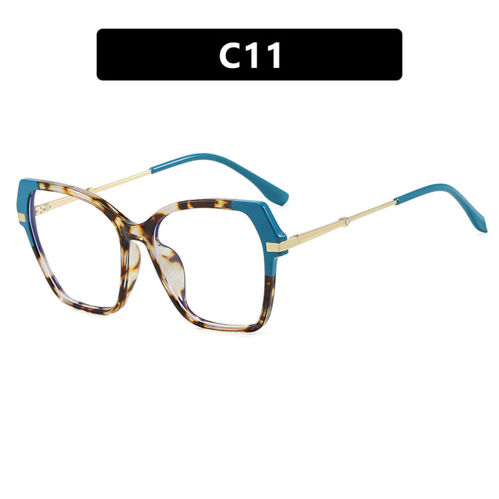 Women's square sunglasses with elegant metal frame and protective UV filter Skanto