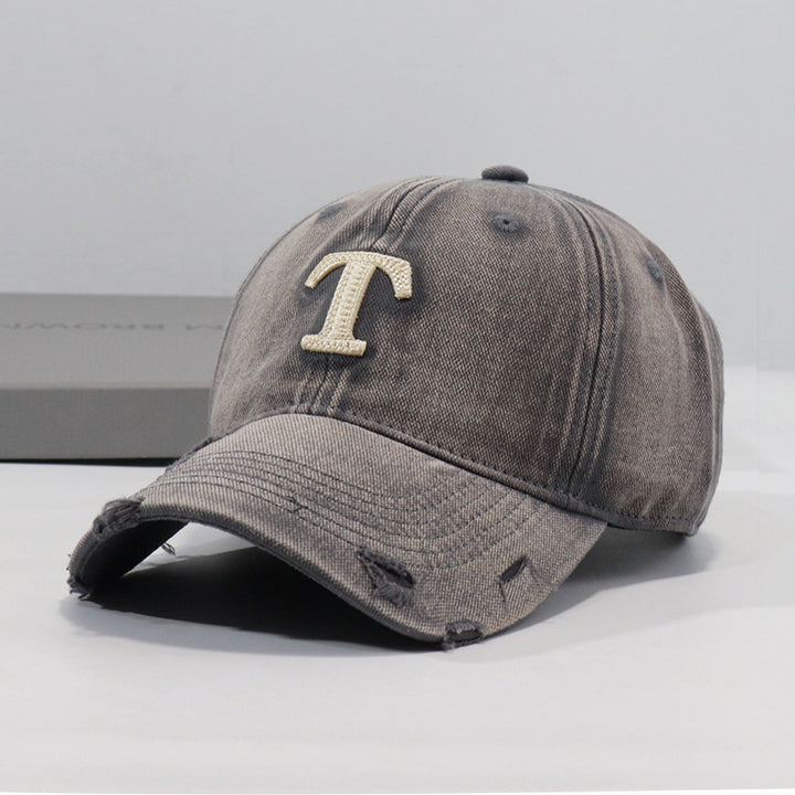 Herre Slitt Denim Caps Skanto