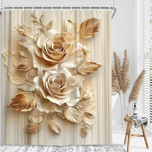 Blomsterpryntet Dusjforheng Skanto