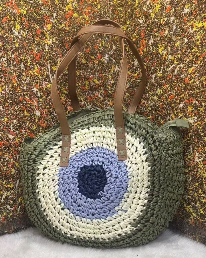 Rund Flettet Veske Skanto