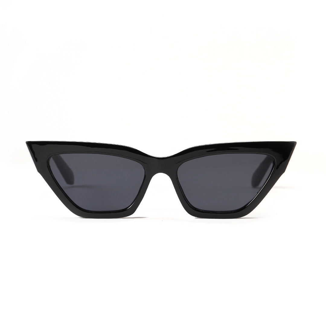 Dame Cat-Eye solbrille med luksuriøs kjettingramme Skanto