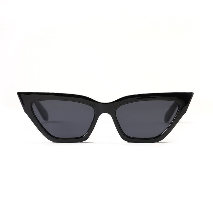 Dame Cat-Eye solbrille med luksuriøs kjettingramme Skanto