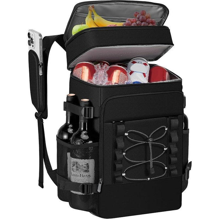 Unisex Insulated Cooler Backpack with Bottle Holder, Organizer Compartments, and Padded Carrying Comfort Skanto