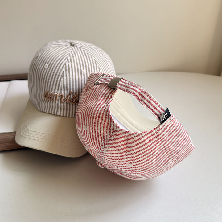 Kvinne Stripete Kategorisk Baseball Caps Skanto