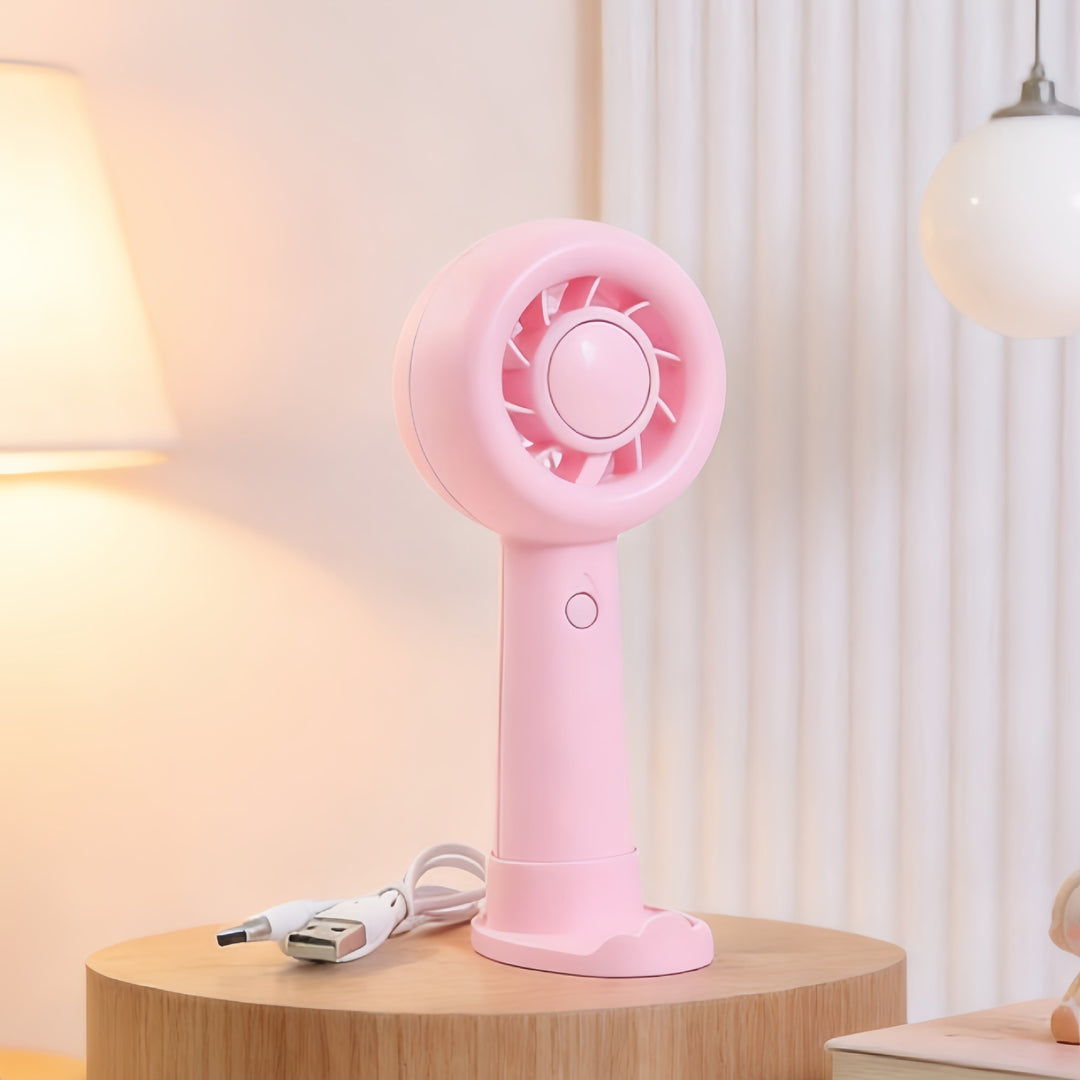 Dame Bærbar Håndvifte med ergonomisk design og USB-ladefunksjon Skanto
