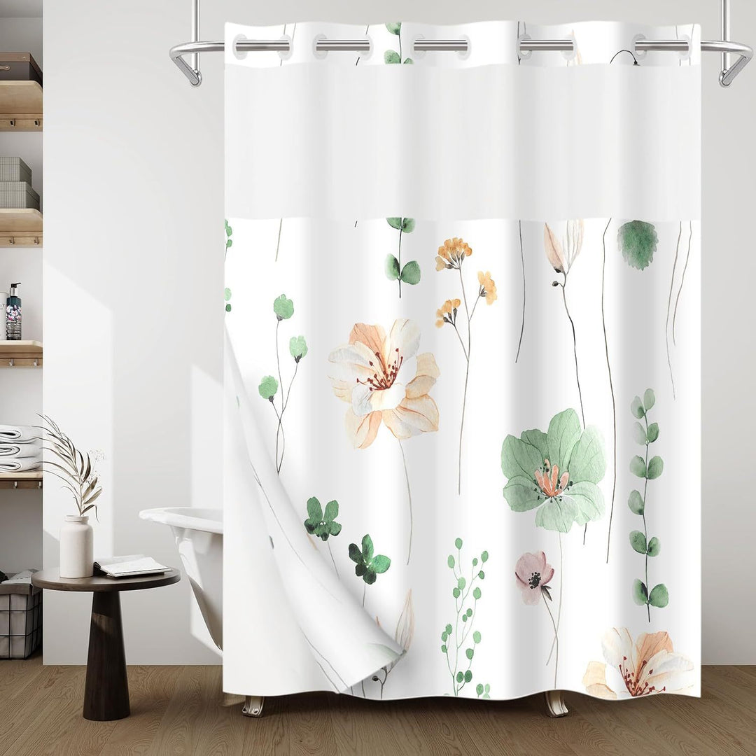 Kunstnerisk Blomster Dusjforheng Skanto