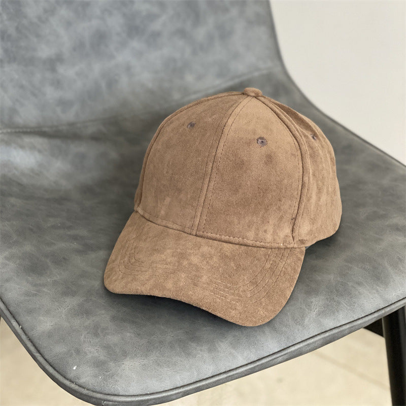 Herre Suede Tekstur Klassisk Caps Skanto
