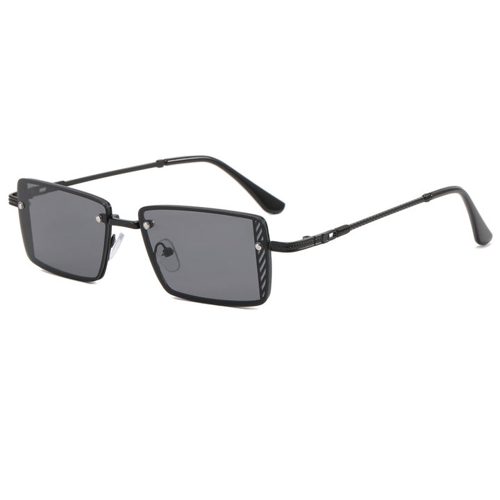 Dame Elegant kvadratisk solbrille med raffinerte rammedetaljer Skanto