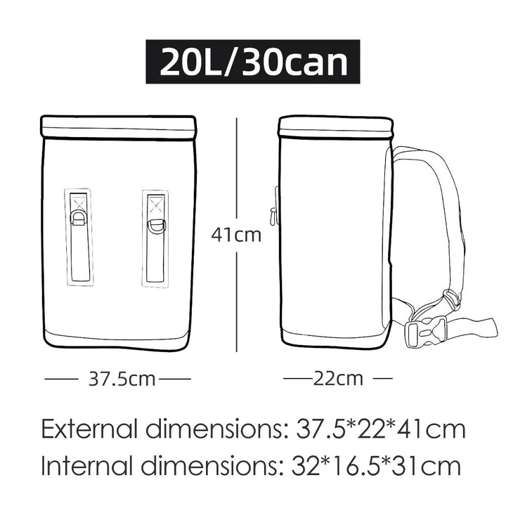 Unisex Insulated Outdoor Cooler Backpack with Waterproof TPU Coating, Robust MOLLE Loops, and Ergonomic Shoulder Straps Skanto