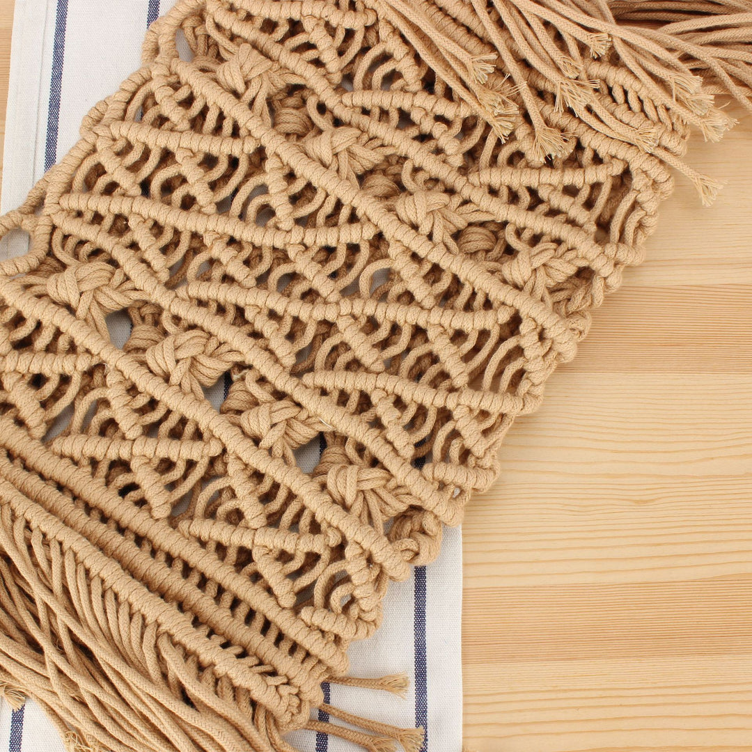 Hand-Knotted Macrame Bag Skanto