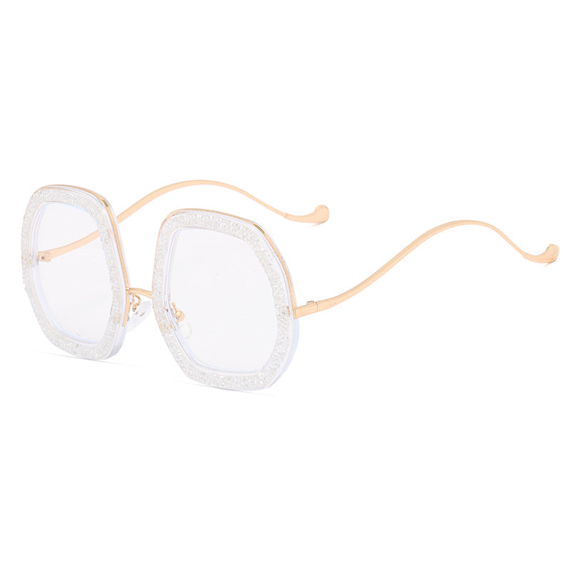 Damer ekstravagant solbrille med glitrende ramme Skanto
