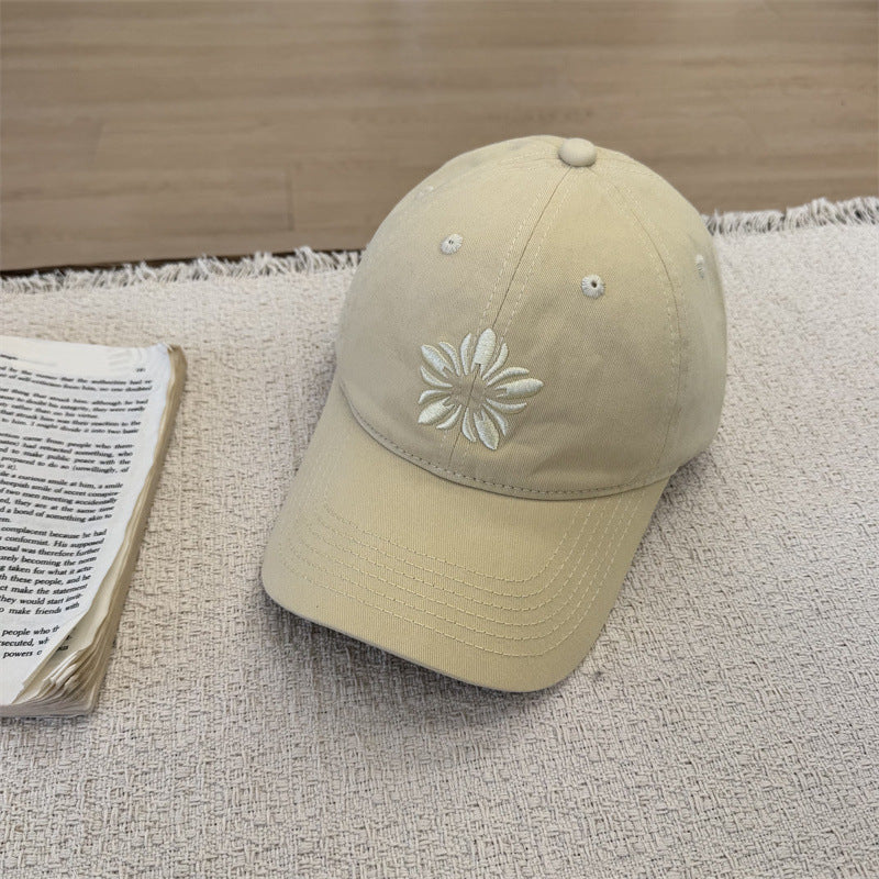 Kvinne Floral Brodert Baseball Cap Skanto