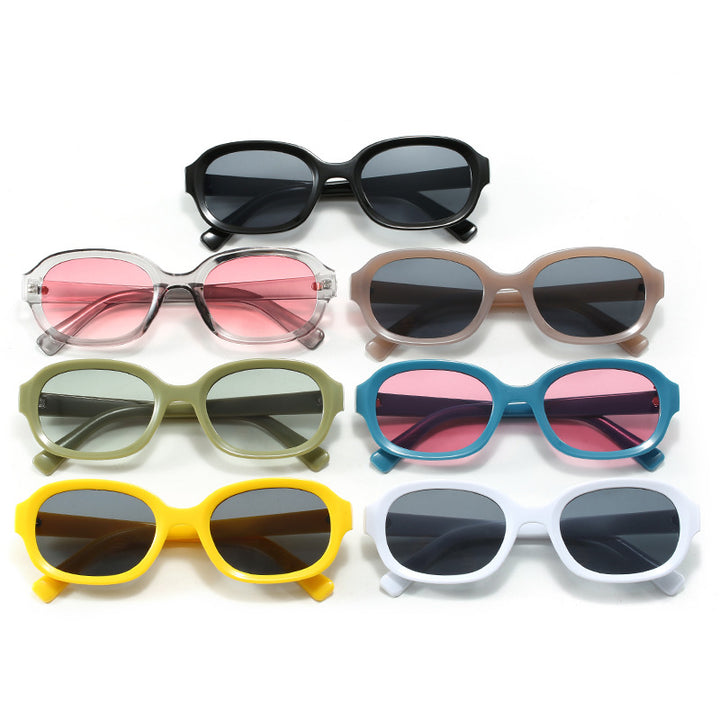 Dame moteriktig geometrisk solbrille med UV-beskyttelse Skanto