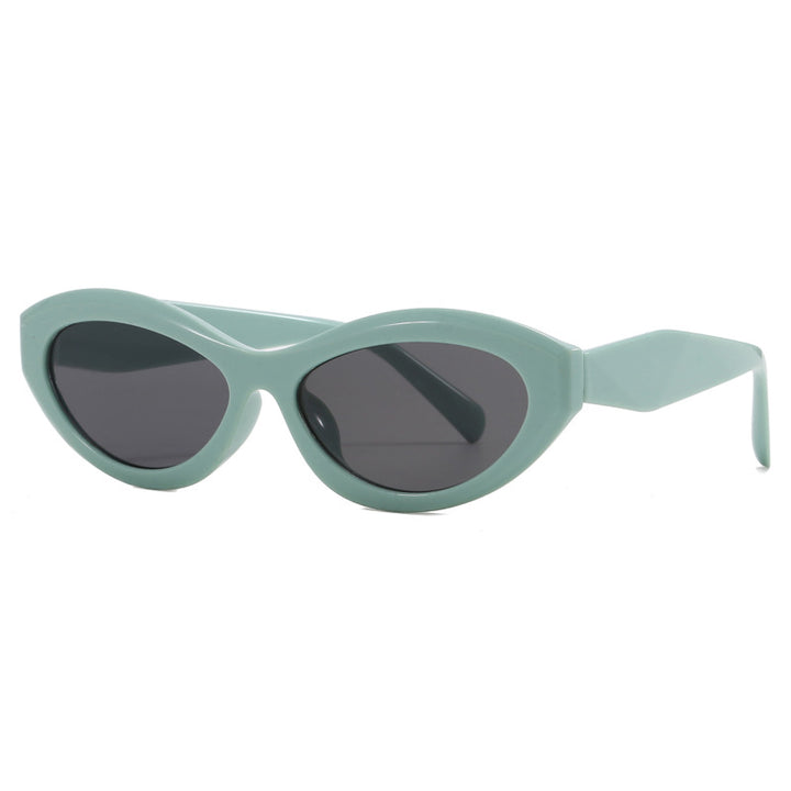 Dame cat-eye solbriller med bred ramme og UV-beskyttelse Skanto