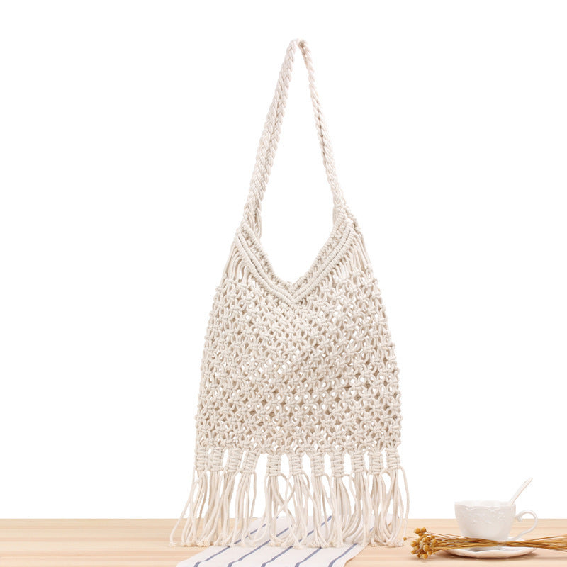 Allsidig Makramee Tote Bag Skanto