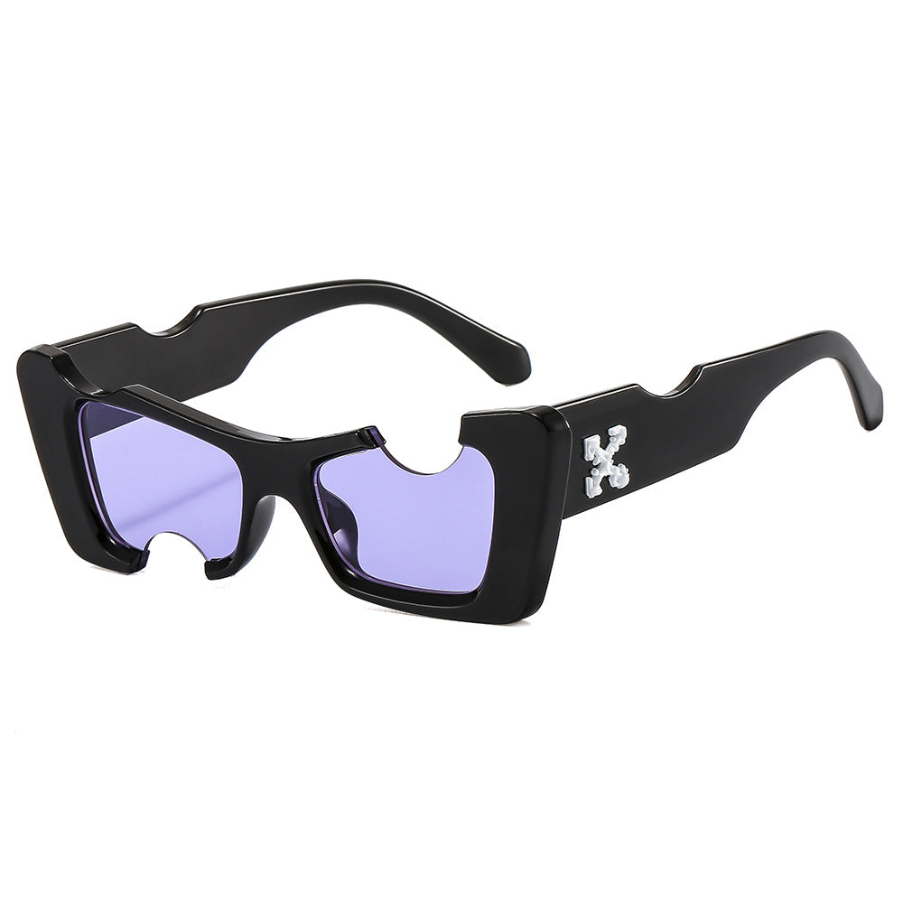 Dame futuristisk designer solbrille Skanto