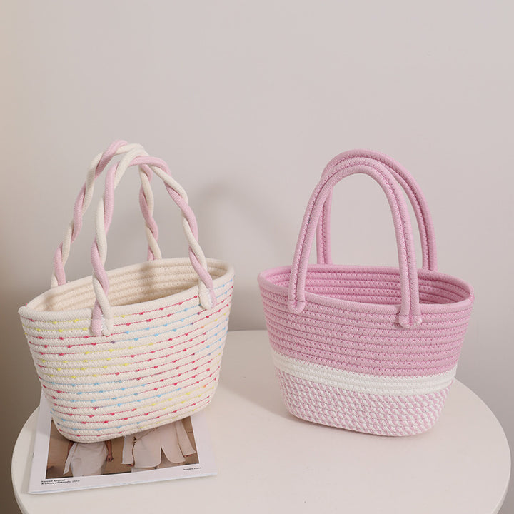 Modern handbag made of braided textile Skanto