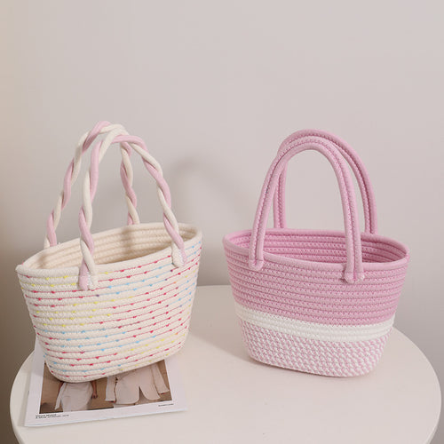 Modern handbag made of braided textile Skanto