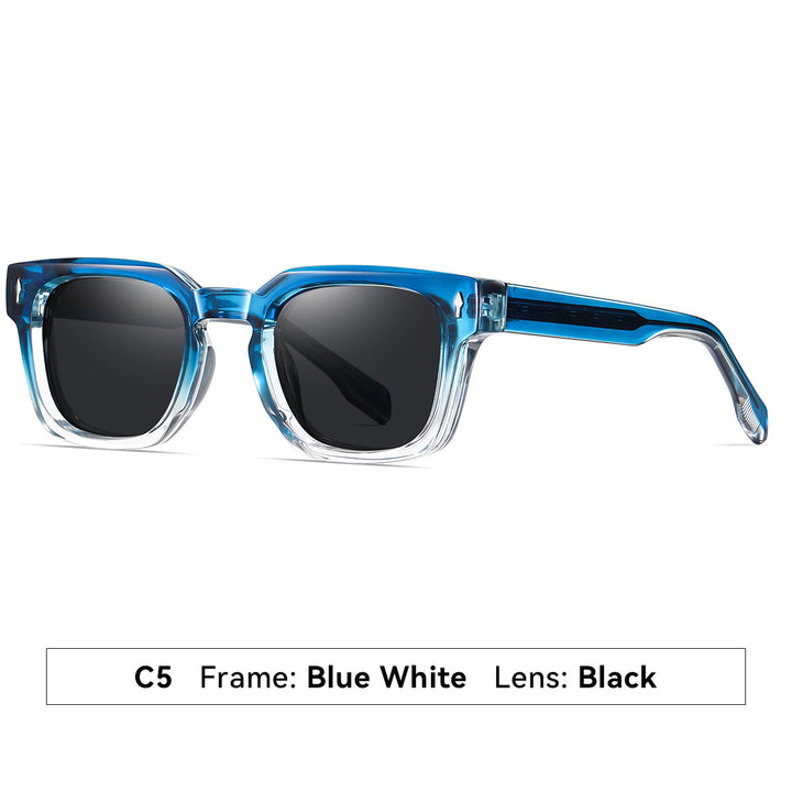Dame moteriktig solbrille med firkantet ramme og gradientlinser Skanto