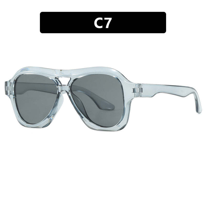 Women's fashion sunglasses in innovative design with wide frame Skanto