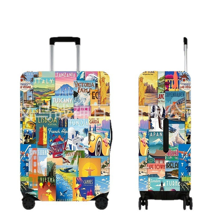 Vintage reiseinspirert hard skall koffert Skanto