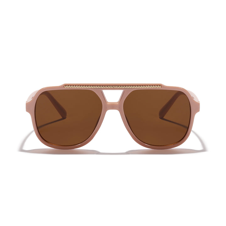 Dame Designer-solbrille med ekstravagant mønster og beskyttende UV-beskyttelse Skanto