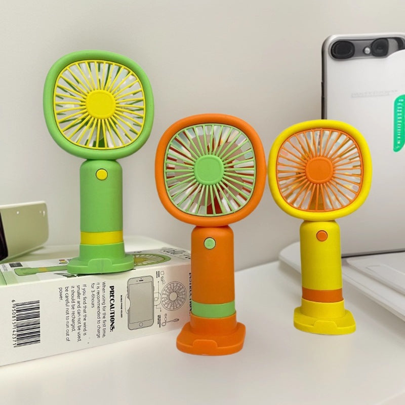 Unisex Håndholdt Vifte med ergonomisk design og praktisk ståfunksjon Skanto