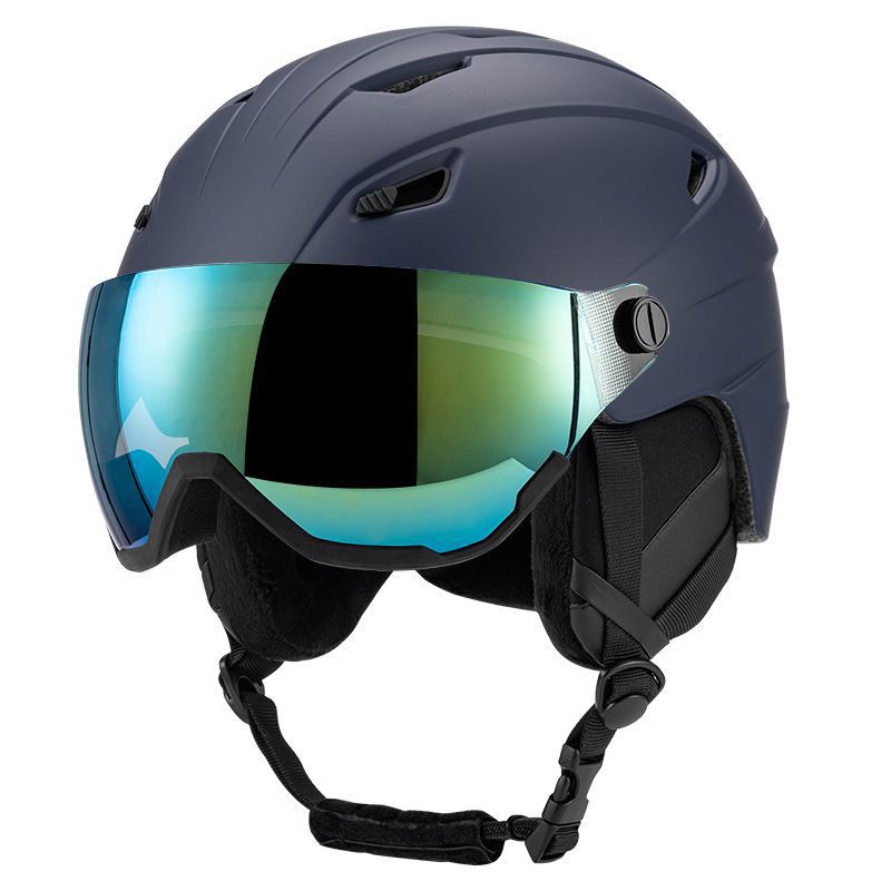 Snø sports hjelm med integrert visir Skanto