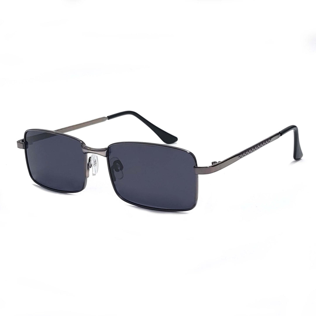 Herre moteriktig rektangulær solbrille Skanto