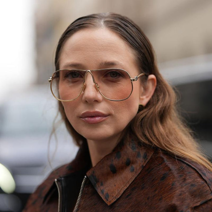 Menns Luksuriøse Oversized Aviator Solbriller Skanto