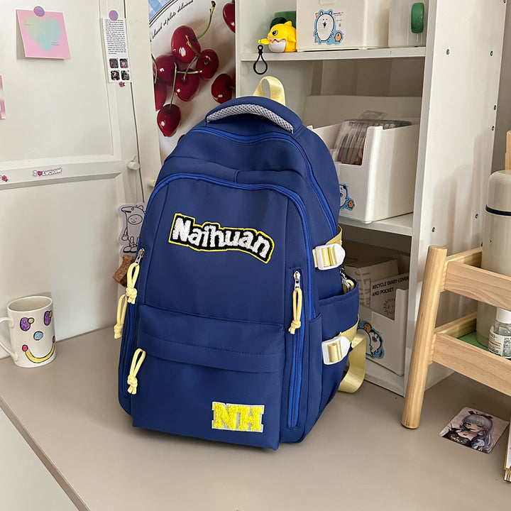 Allsidig Brodert Skole Rygsekk