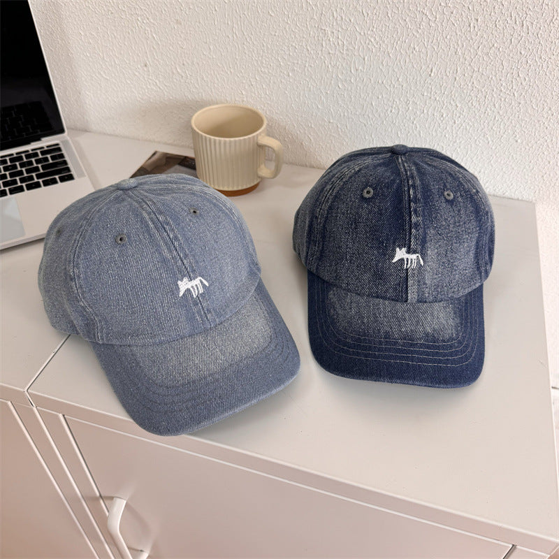 Herre Casual Grafisk Denim Baseball Caps Skanto