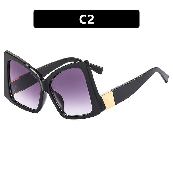 Women's oversized sunglasses with elegant square frame and protective UV protection Skanto