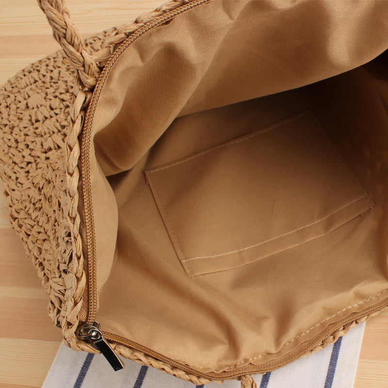 Hand-knotted raffia bag Skanto