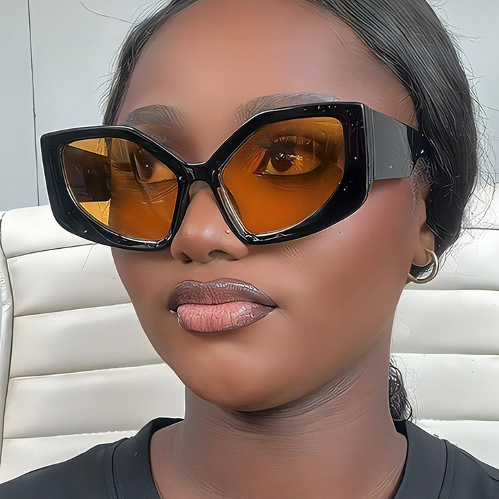 Women's eye-catching oversized sunglasses with fashionable color gradient Skanto