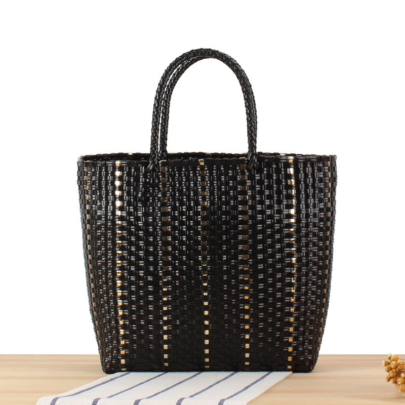 Modern basket bag with elegant accents Skanto