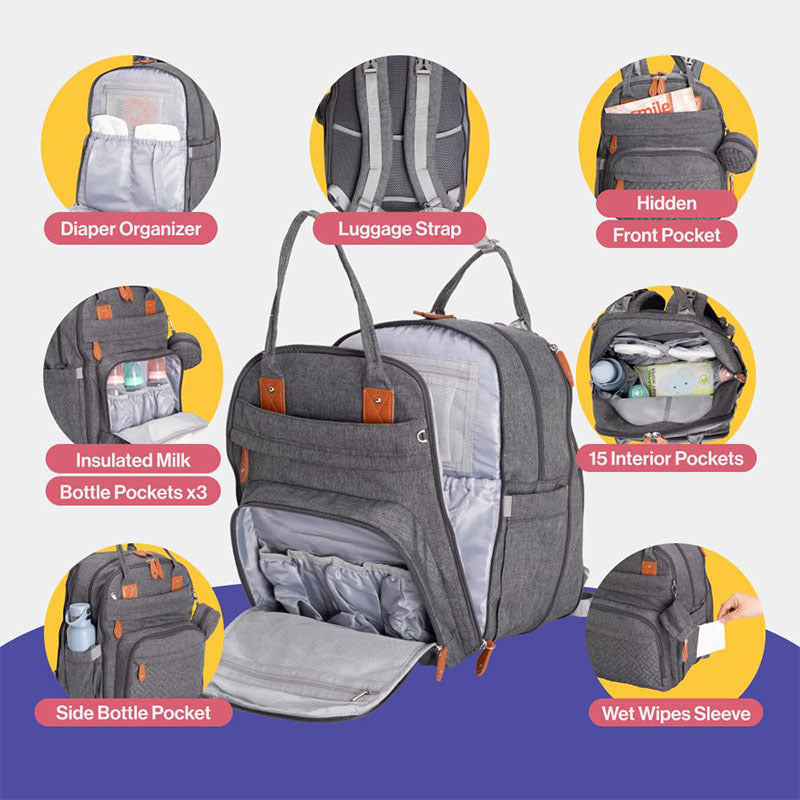 Multifunksjonell Laptop-Ryggsekk med Organizer Skanto